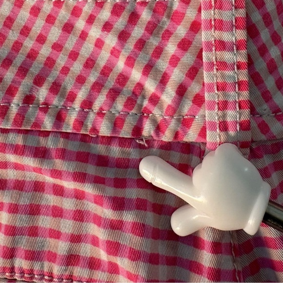 Lilly Pulitzer Buttercup Scallop Shorts Pink Gingham Women’s Size 8 Preppy - Picture 12 of 13